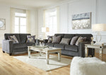 Gavril Gray Chenille Loveseat