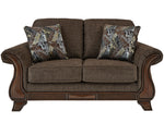 Miltonwood Teak Fabric Loveseat