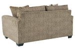 Olin Chocolate Fabric Loveseat