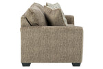 Olin Chocolate Fabric Loveseat