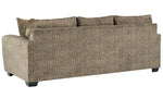 Olin Chocolate Fabric Sofa (Oversized)