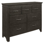 Blaire Espresso Wood 7-Drawer Dresser