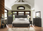 Blaire Espresso Wood King Bed