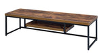 Bob Weathered Oak Wood/Metal TV Stand with Shelf