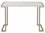 Boice II Faux Marble/Champagne Metal Sofa Table