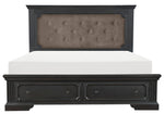 Bolingbrook Charcoal Wood Cal King Bed (Oversized)