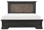 Bolingbrook Charcoal Wood Queen Bed with Storage