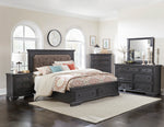 Bolingbrook Charcoal Wood Queen Bed with Storage