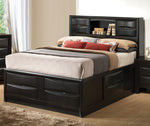 Briana 5-Pc Black Wood King Storage Bedroom Set