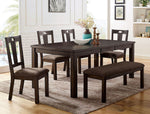 Brinley 2 Ash Brown Fabric/Walnut Side Chairs