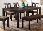 Brinley Walnut Wood Extendable Dining Table