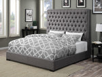 Camille 5-Pc Grey/Metallic Mercury King Bedroom Set