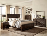 Cardano Driftwood Charcoal Wood Cal King Bed