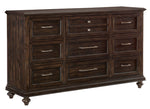 Cardano Driftwood Charcoal Wood 9-Drawer Dresser