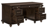 Cardano Driftwood Charcoal Wood Executive Desk