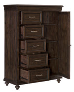 Cardano Driftwood Charcoal Wood Wardrobe Chest