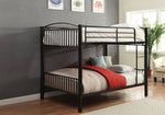 Cayelynn Black Metal Tube Full/Full Bunk Bed