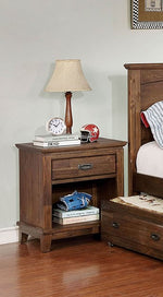 Colin Dark Oak Wood Nightstand