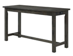 Connected 4-Pc Gray Wood Counter Height Table Set