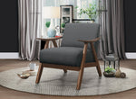 Damala Gray Fabric Accent Chair