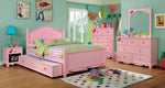 Dani Pink Solid Wood Twin Bed