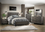 Davi Gray Wood 5-Drawer Chest