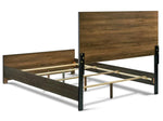 Dewcrest Licorice/Caramel Wood Queen Panel Bed