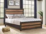 Dewcrest Licorice/Caramel Wood Queen Panel Bed