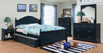 Diane Blue Solid Wood Full Bed