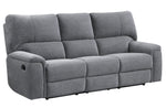 Dickinson 2-Pc Charcoal Fabric Manual Recliner Sofa Set