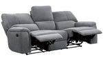 Dickinson 2-Pc Charcoal Fabric Manual Recliner Sofa Set