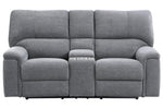 Dickinson 2-Pc Charcoal Fabric Manual Recliner Sofa Set