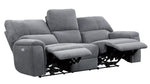 Dickinson 2-Pc Charcoal Fabric Power Recliner Sofa Set