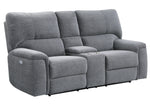 Dickinson 2-Pc Charcoal Fabric Power Recliner Sofa Set