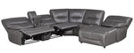 Dyersburg 6-Pc Gray RAF Power Recliner Sectional Sofa