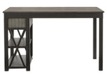 Elias Gray/Gunmetal Wood Counter Height Table