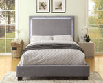 Erglow I Gray Padded Flannelette Twin Bed