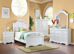 Estrella White Pine Wood Twin Bed