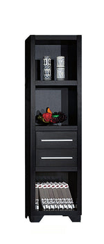 Eulalia 4-Pc Black Wood Entertainment Center