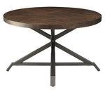 Fideo 3-Pc Burnished Finish Wood/Gray Metal Table Set