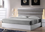 Florence White Lacquer King Bed (Oversized)