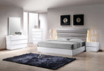 Florence White Lacquer Wood Cal King Bed
