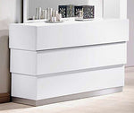 Florence White Lacquer Wood Dresser