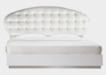 France White Lacquer King Bed (Oversized)