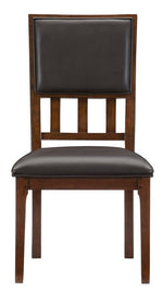 Frazier Park 2 Brown Wood/Bi-Cast Vinyl Side Chairs