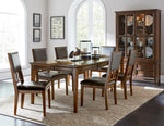 Frazier Park Brown Cherry Wood Extendable Dining Table