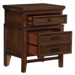 Frazier Park Brown Cherry Wood Nightstand