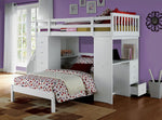 Freya White Wood Twin Bed