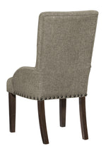 Gloversville 2 Brown Fabric/Wood Arm Chairs