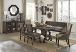 Gloversville Brown Wood Extendable Dining Table